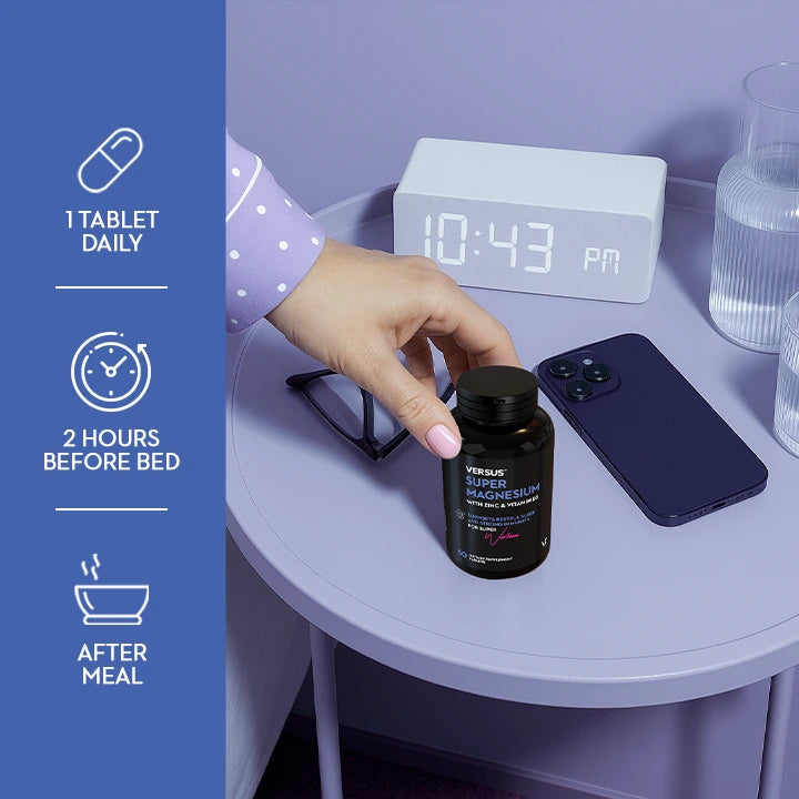 Versus Super Magnesium with Zinc & Vitamin D3 30 Tablets