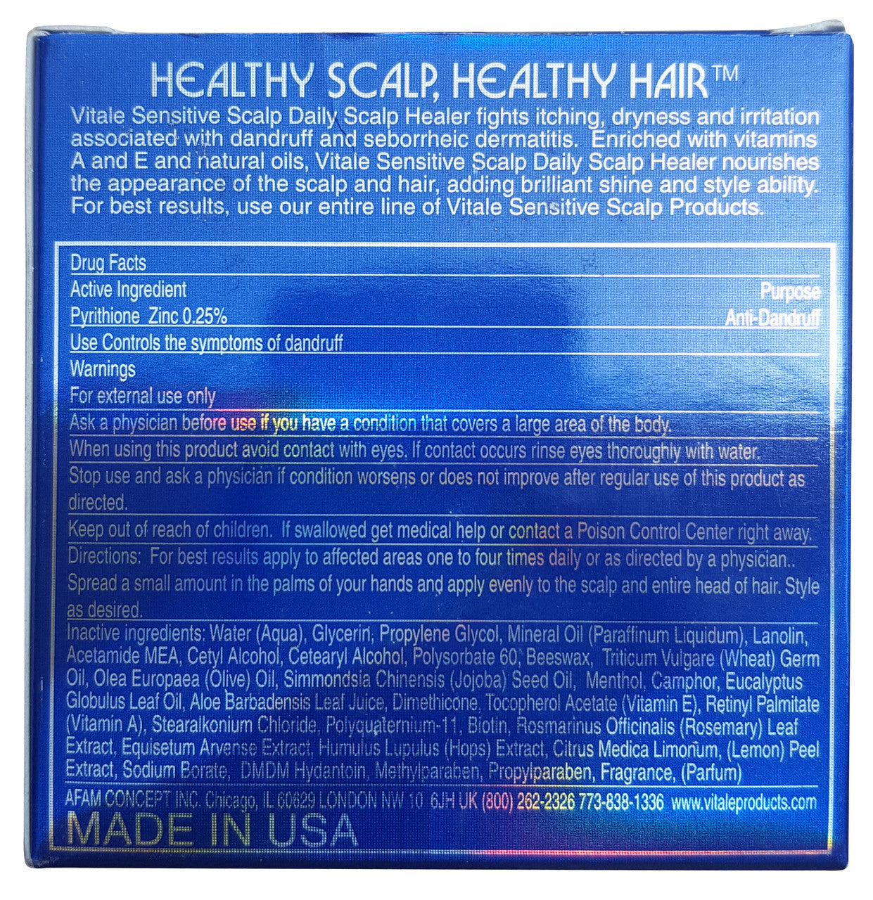Vitale Sensitive Scalp Daily Scalp Healer Cream 113 GM