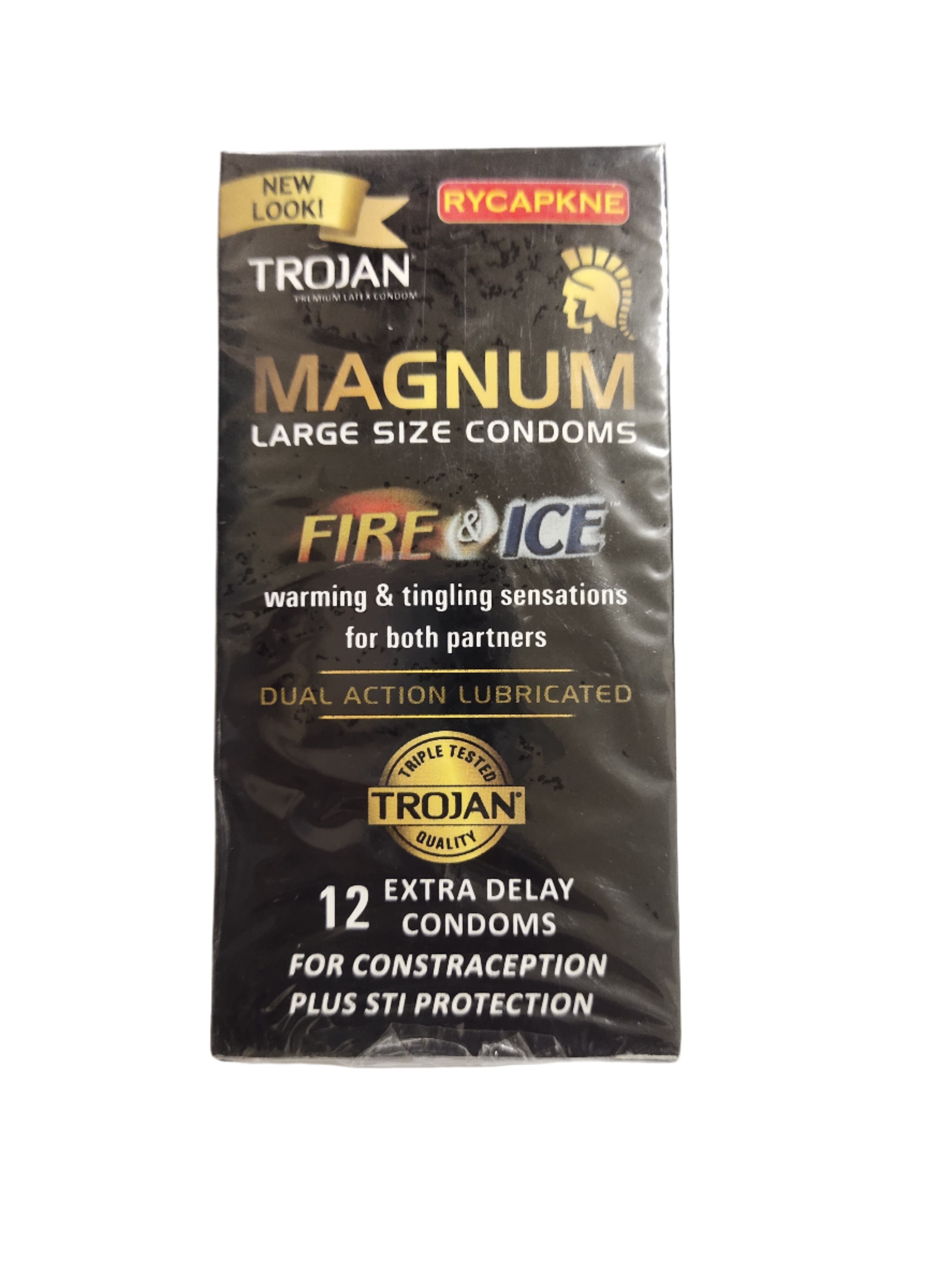 Trojan Magnum Fire & Ice Pack Large Size Condom