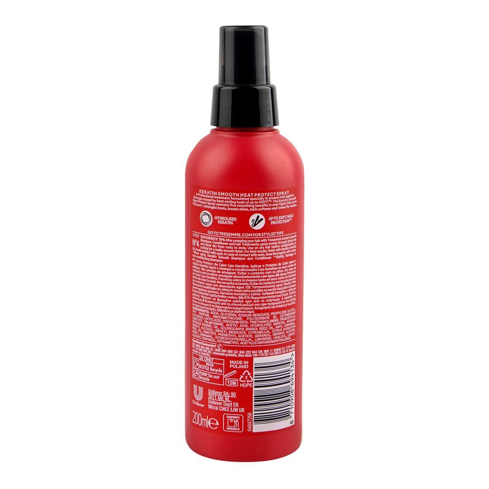 Tresemme Keratin Smooth Heat Protect Spray For Frizzy Hair 200 ML