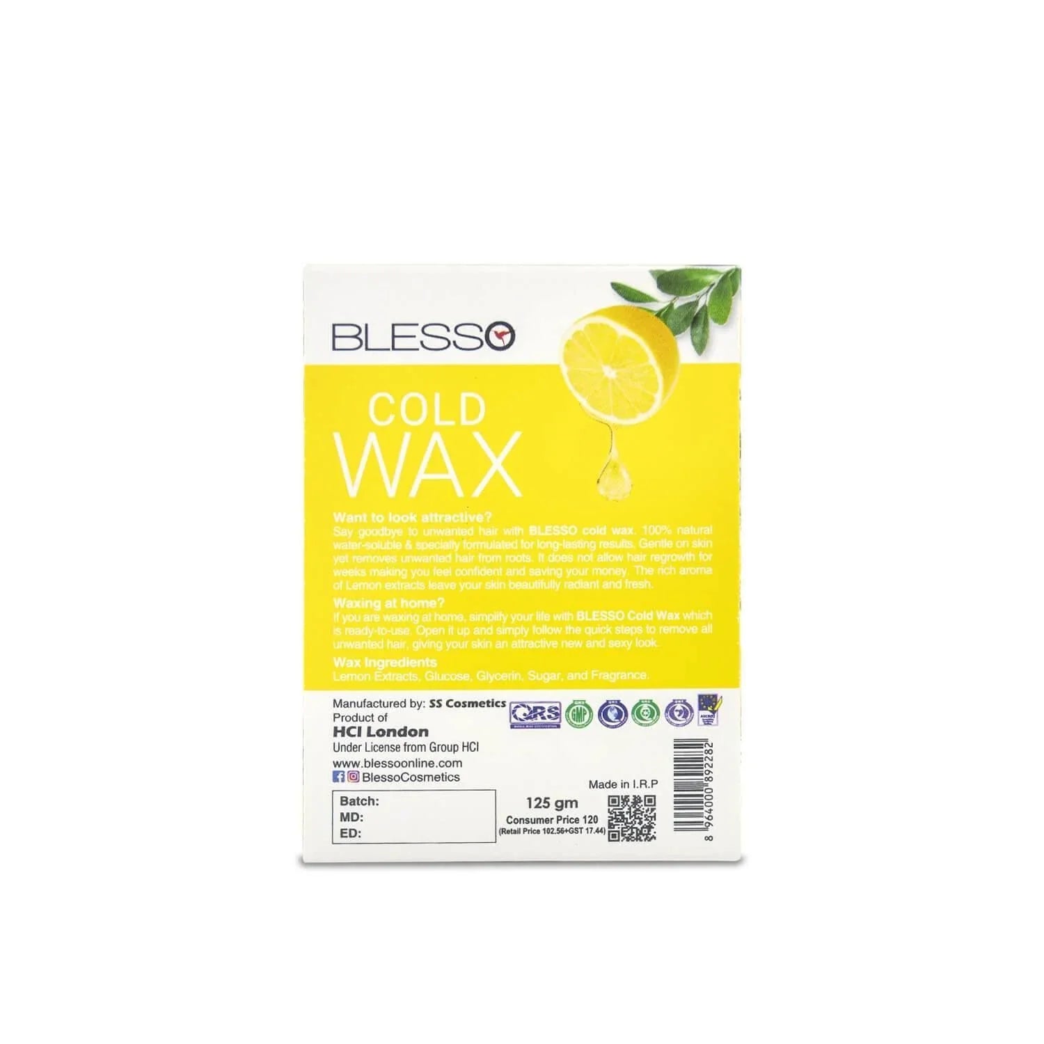 Blesso Cold Wax Lemon