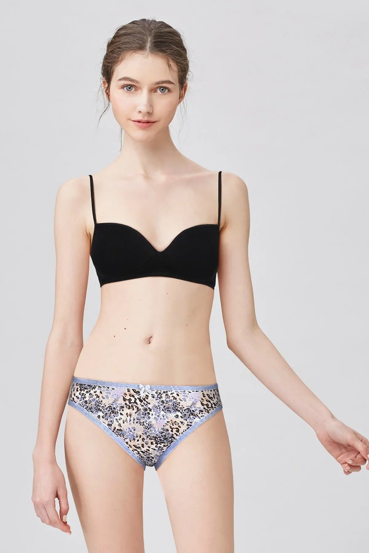 BLS Belva Soft Padded Cotton Teen Bra Black