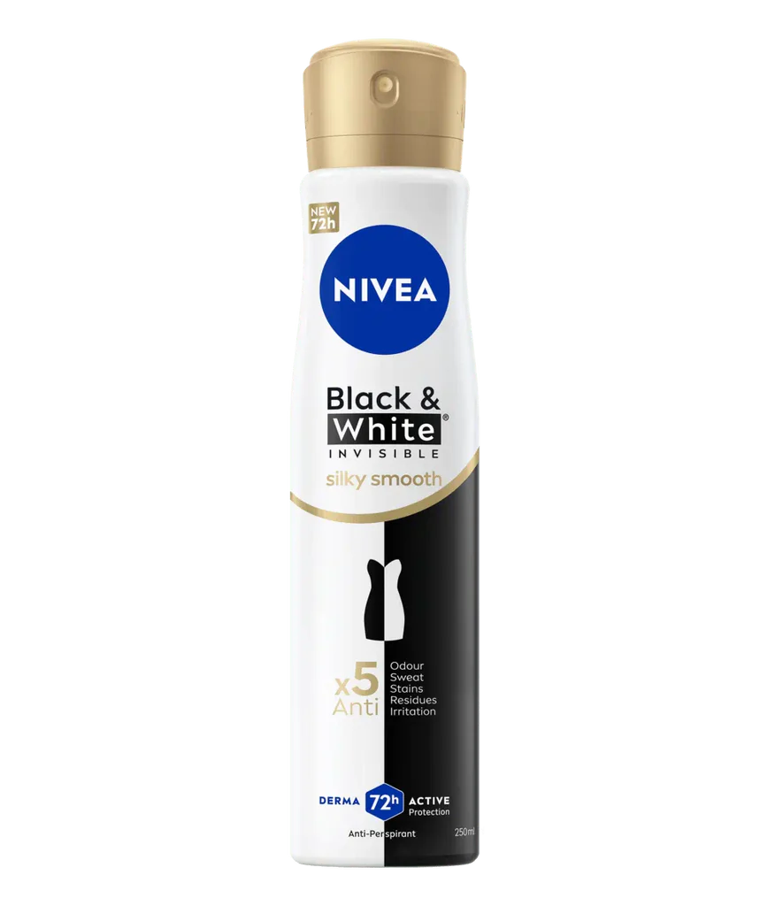 Nivea Black & White Invisible Silky Smooth Body Spray 200 ML