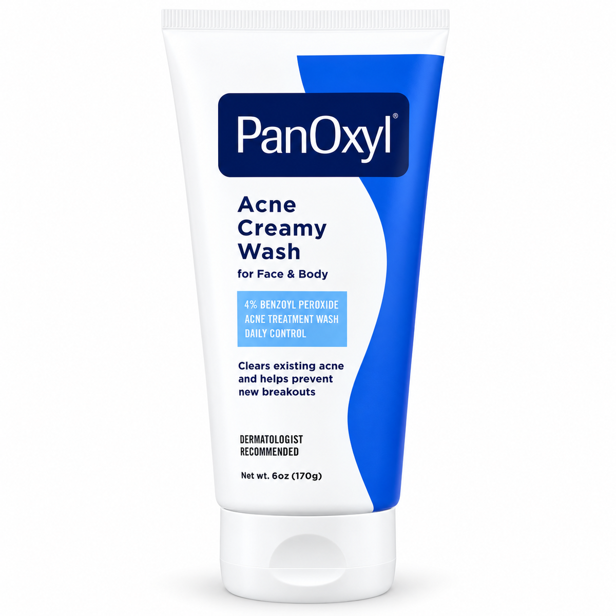PanOxyl, Acne Creamy Wash, For Face & Body, 170 Gm
