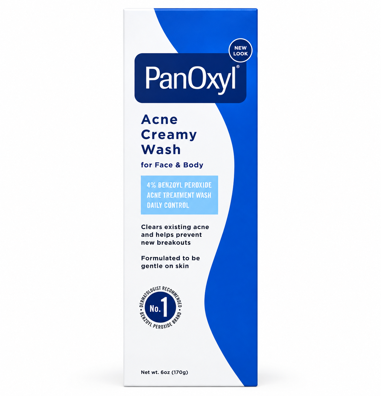 PanOxyl, Acne Creamy Wash, For Face & Body, 170 Gm