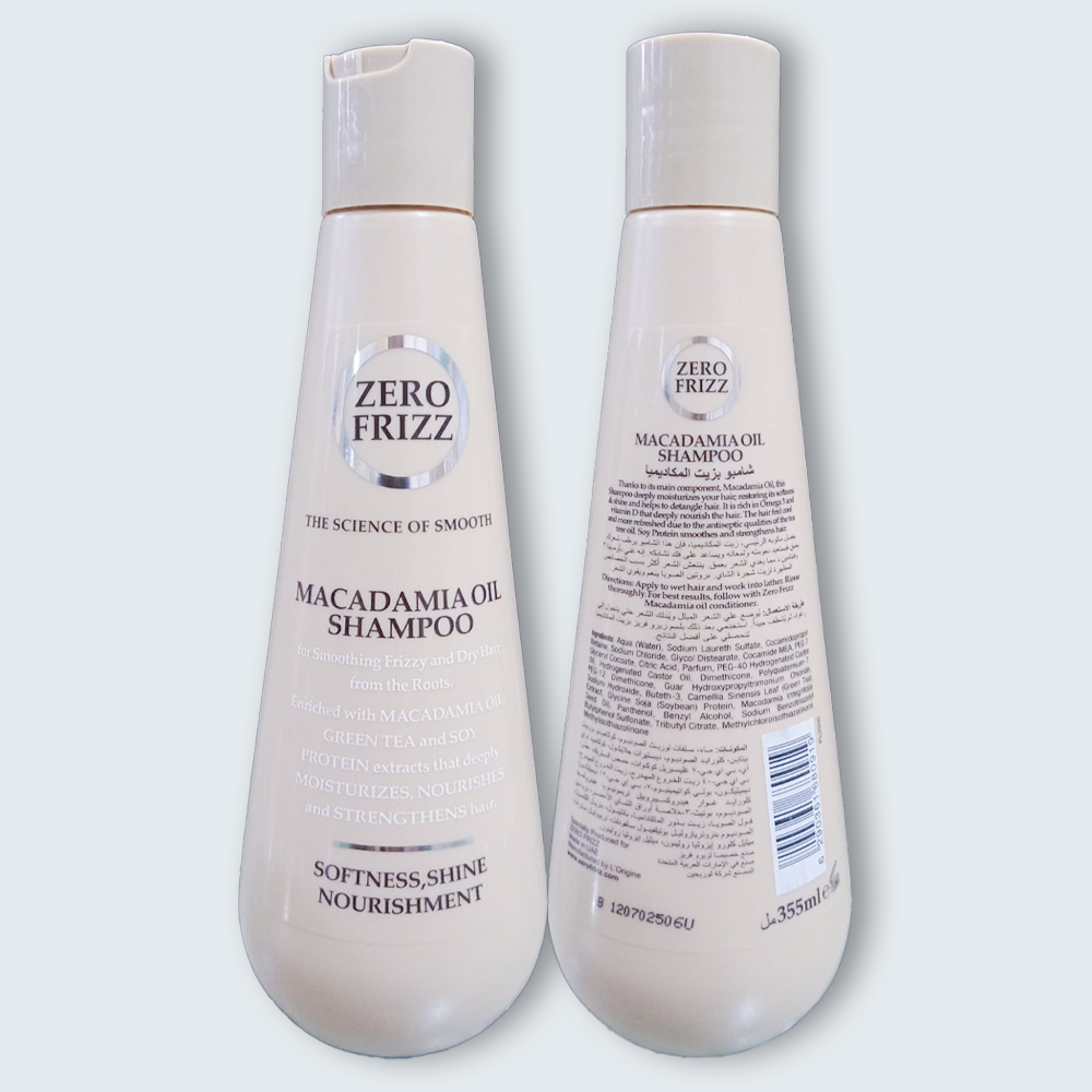 Schwarzkopf Zero Frizz Macadamia Oil Shampoo 355 ML