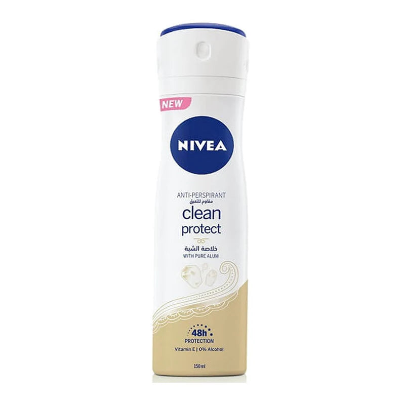 Nivea Clean Protect Anti Perspirant Pure Alum Body Spray 150 ML