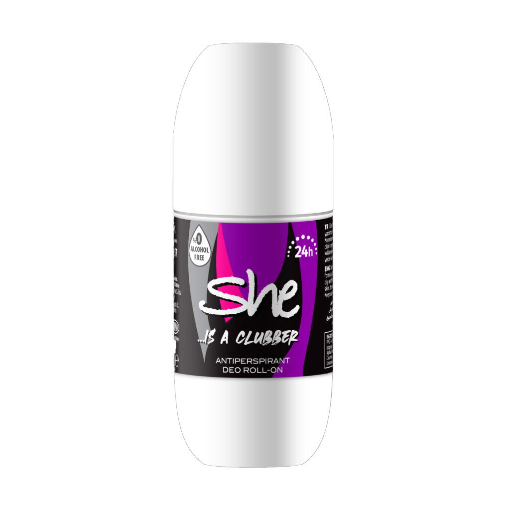 She is Clubber Anti Perspirant Deo Roll On 50 ML