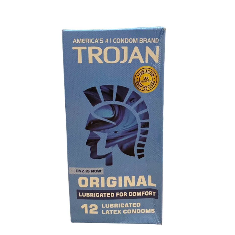 Trojan Original Lubricated Latex Condom 12 Pices