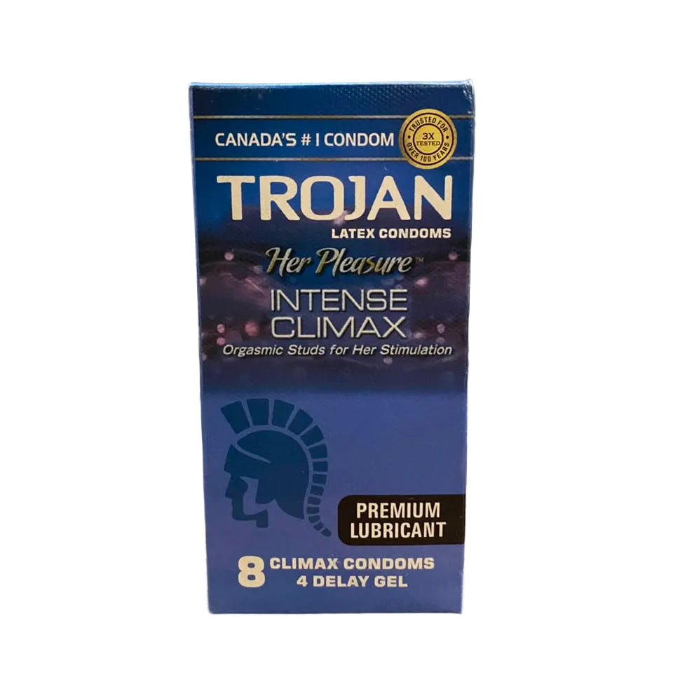 Trojan Intese Climax Delay Gel 8 Pcs Condom